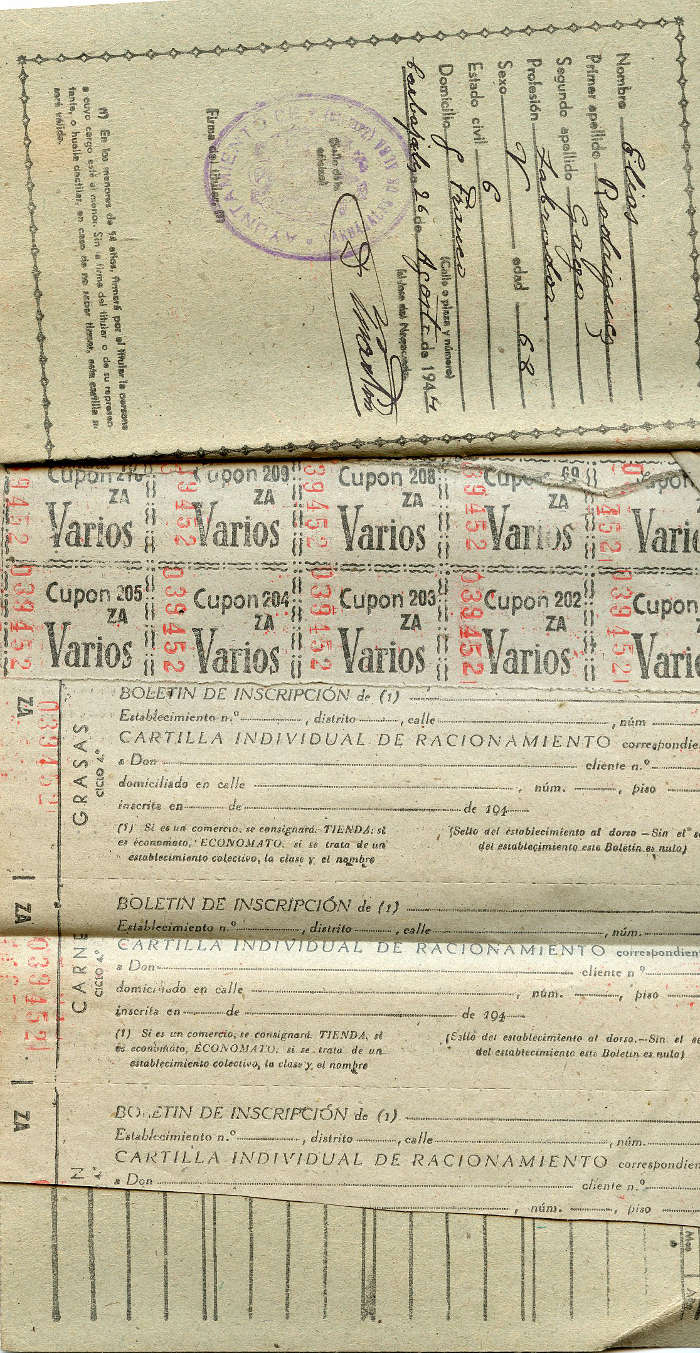 Cartilla de racionamiento