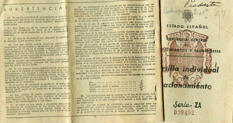 Cartilla de racionamiento