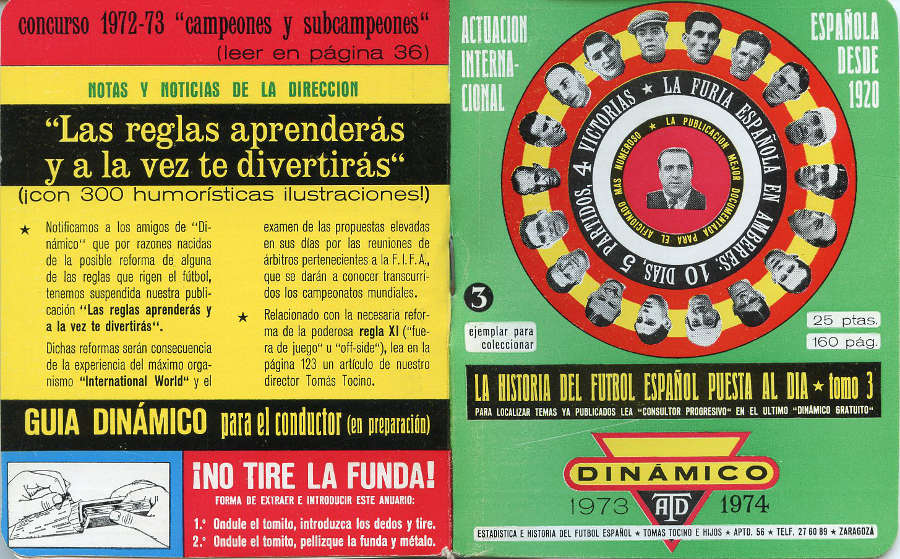 Calendario dinámico 1973-1974