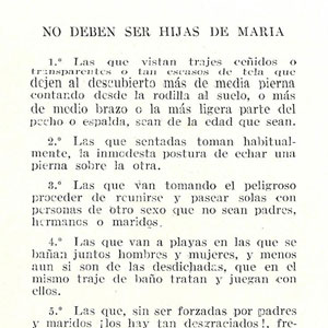 No deben ser hijas de María