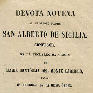 Devota Novena al Glorioso Padre San Alberto de Sicilia