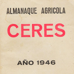 Almanaque agrícola CERES<br>