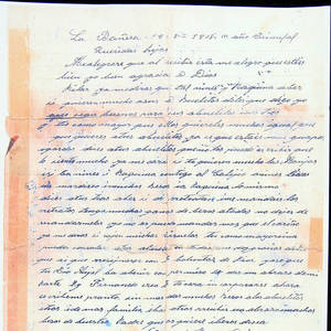 Fondo 40. Carta capilla