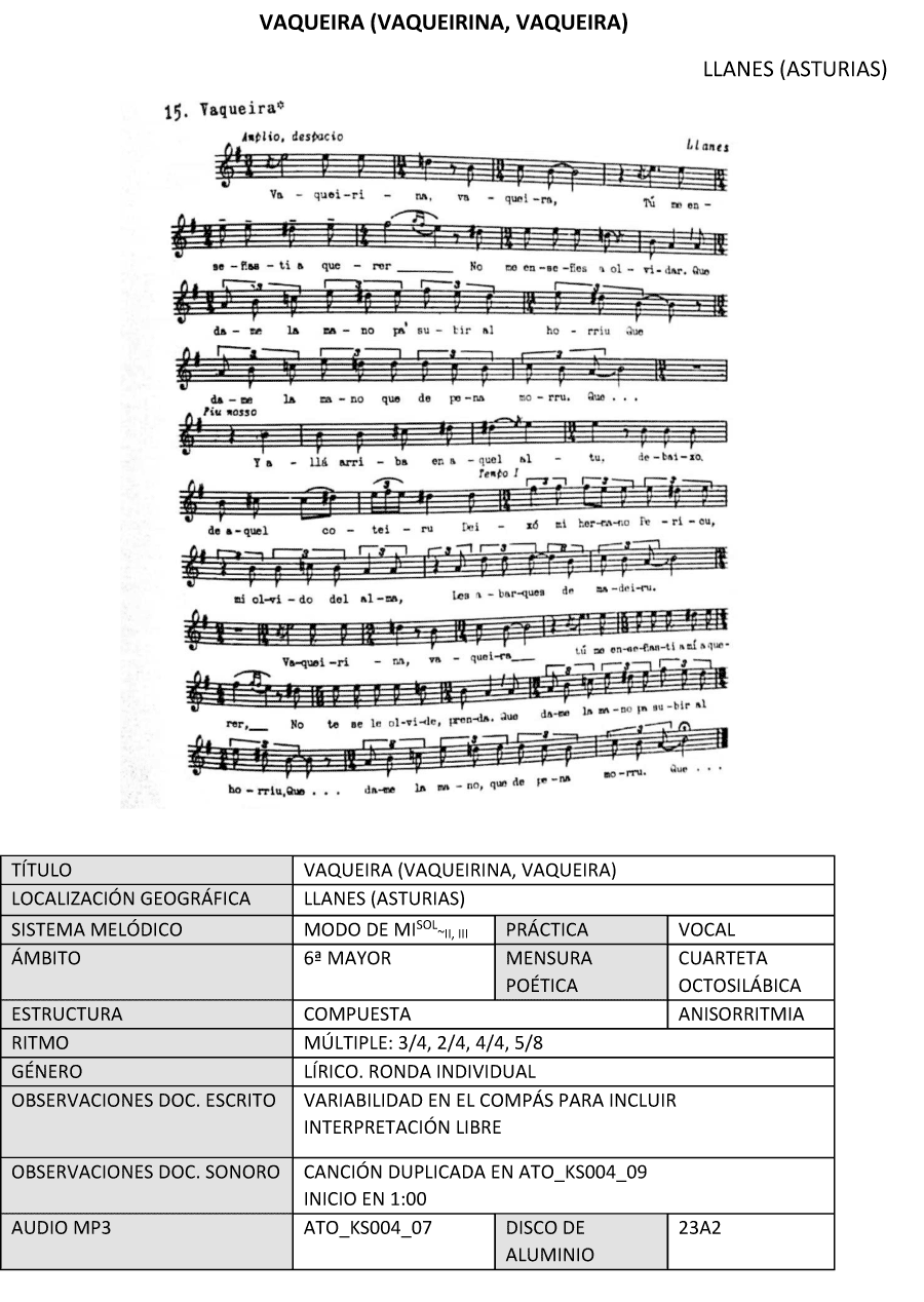 Vaqueira (vaqueirina, vaqueira)