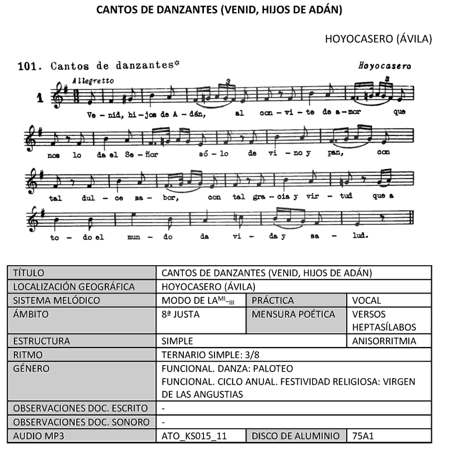 Cantos de danzantes
