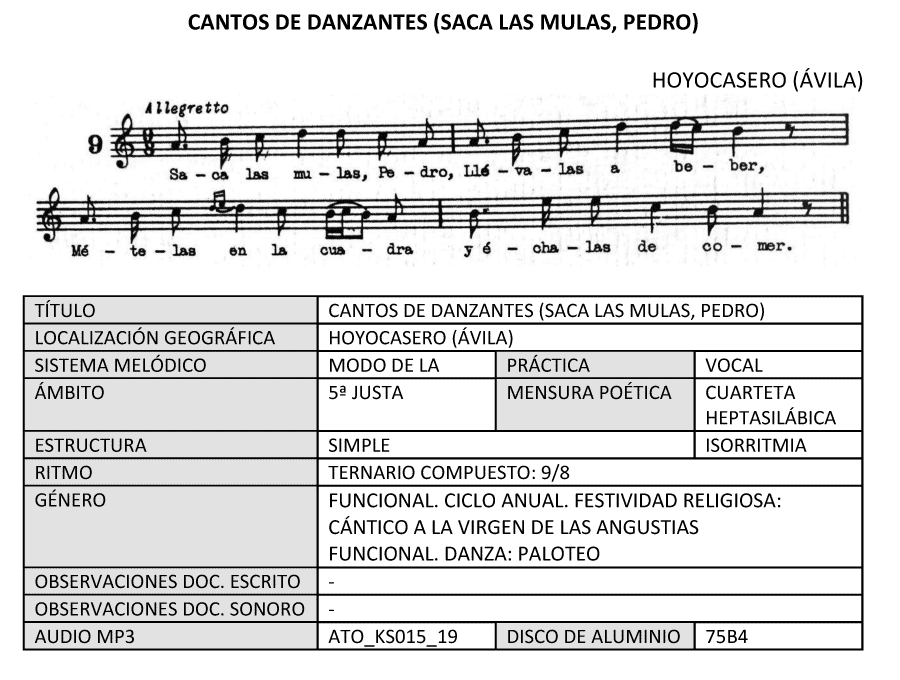 Cantos de danzantes