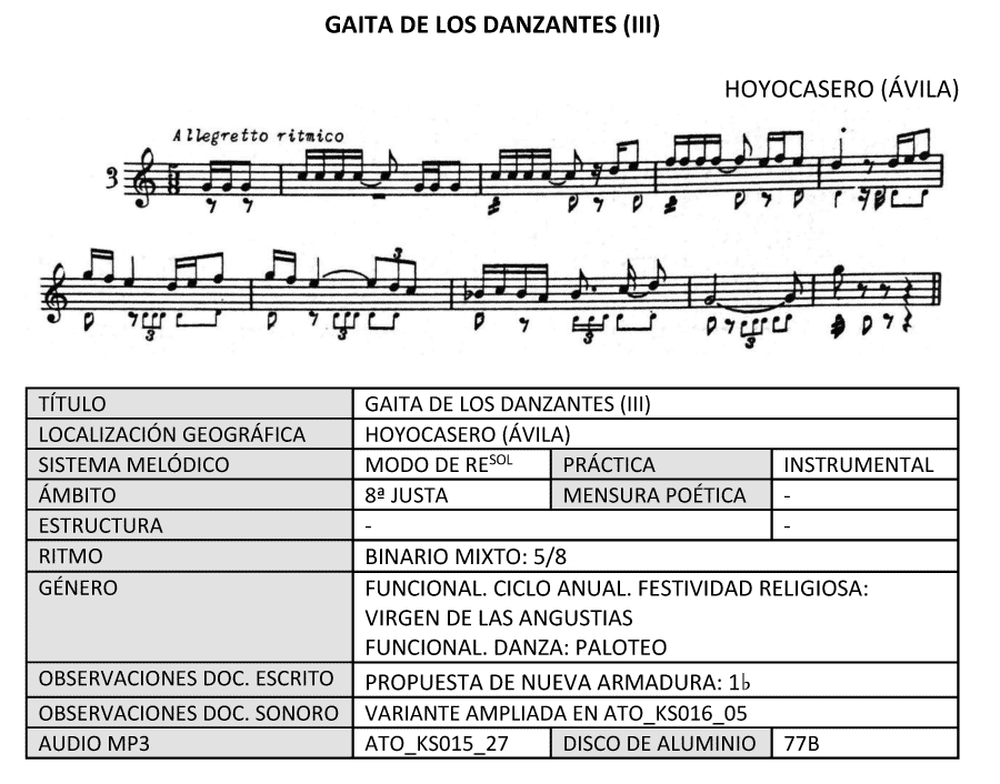 Cantos de danzantes