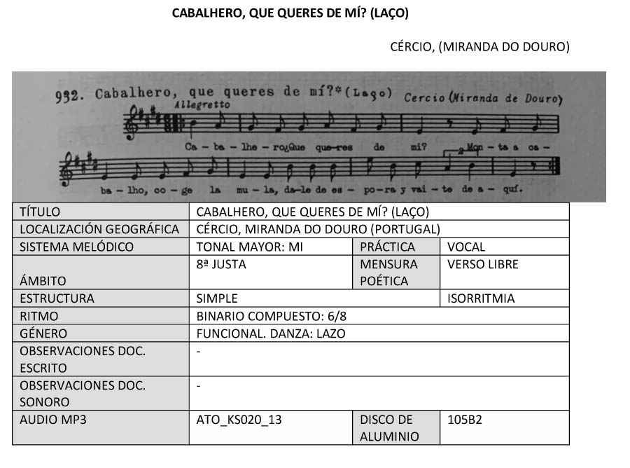 CABALHERO, QUE QUERES DE MÍ?