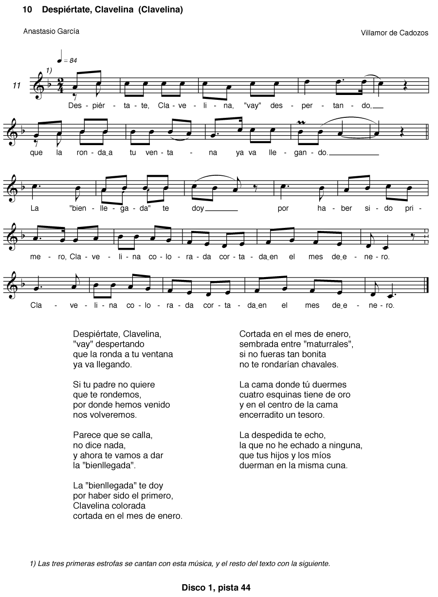 DESPIÉRTATE, CLAVELINA (CLAVELINA)