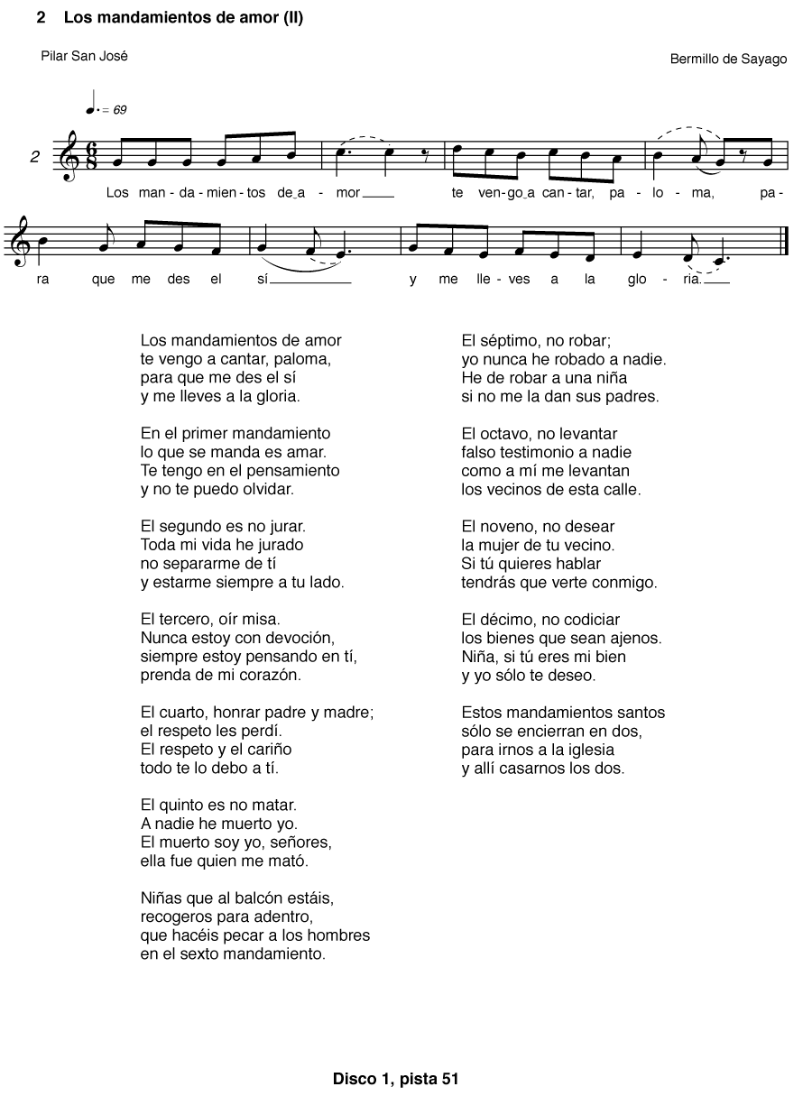 LOS MANDAMIENTOS DE AMOR (II)