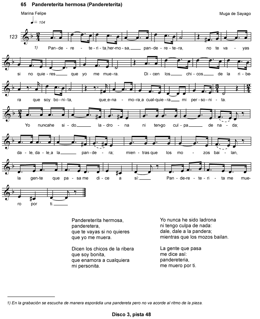 PANDERETERITA HERMOSA (PANDERETERITA)