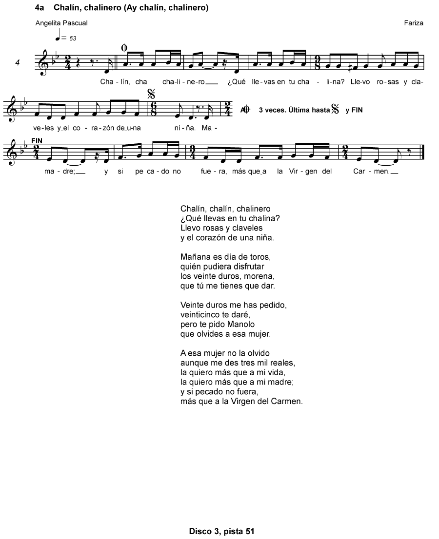 CHALÍN, CHALINERO (AY CHALÍN, CHALINERO)