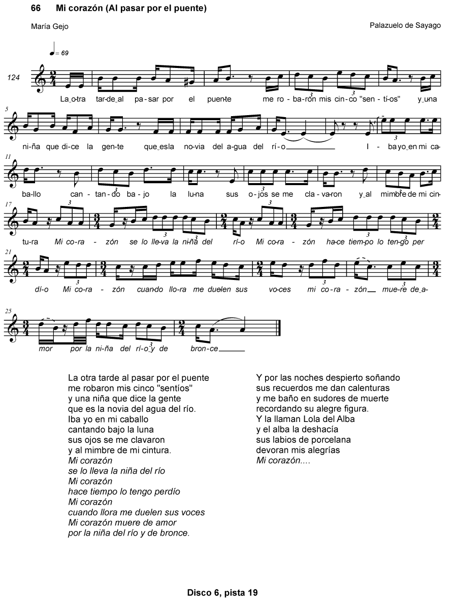 MI CORAZÓN (AL PASAR POR EL PUENTE)