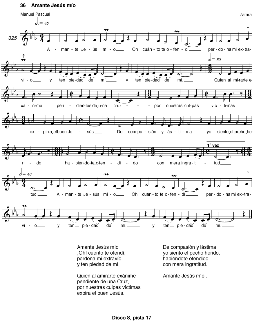AMANTE JESÚS MÍO